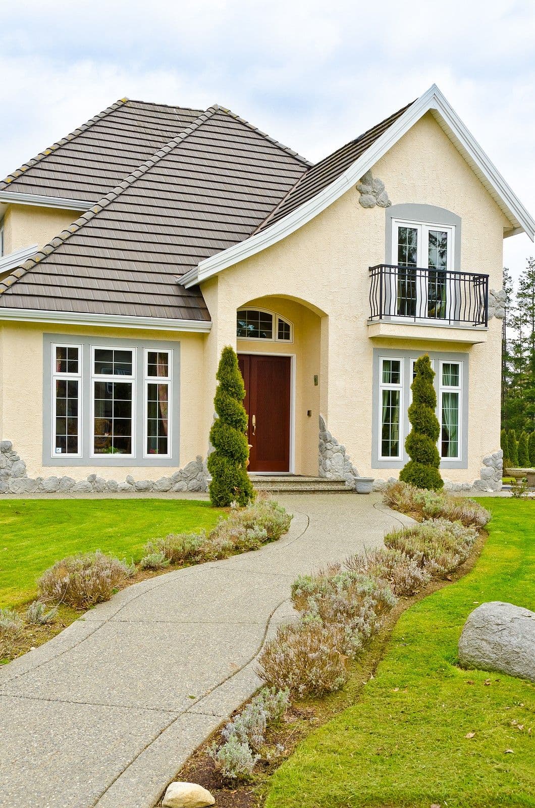 Exterior of home with doors and windows